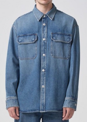 Chemises Agolde Camryn Shirt Homme Swing | FPHLN-8051