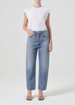Denim Agolde 90's Crop Mid Rise Straight Femme Hooked | NCMRO-3795