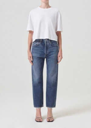 Denim Agolde 90's Crop Mid Rise Straight Femme Control | ROHBA-0659