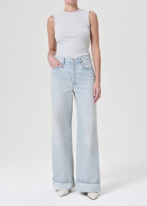 Denim Agolde Dame High Rise Wide Leg Femme Revive | DBCWM-2497