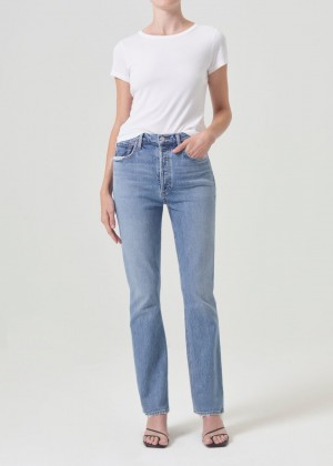 Denim Agolde Freya High Rise Slim Stretch Femme Quiver | ITCDO-4036