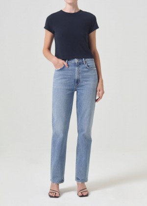 Denim Agolde High Rise Stovepipe Stretch Femme Quiver | QKVOA-2731