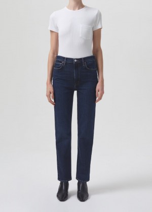 Denim Agolde High Rise Stovepipe Stretch Femme Song | TIZKE-8270