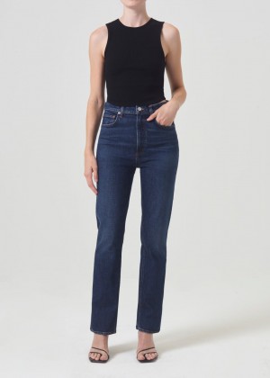 Denim Agolde High Rise Stovepipe Stretch Femme Discord | DUSJV-1023