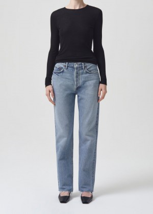 Denim Agolde Lana Mid Rise Straight Femme Sway | TKIPS-3061