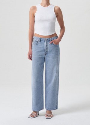 Denim Agolde Low Slung Baggy 28 Femme Void | OKXNJ-9257