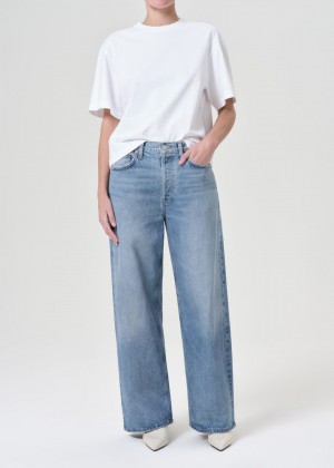 Denim Agolde Low Slung Baggy 30.5 Femme Libertine | FVQNB-0148