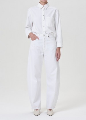 Denim Agolde Luna High Rise Pieced Taper Femme Element | ZSLTC-6724