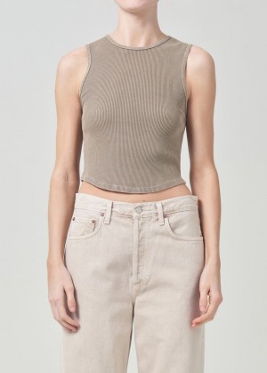 Hauts Agolde Nova Tank Femme Trail | BMDGP-9416
