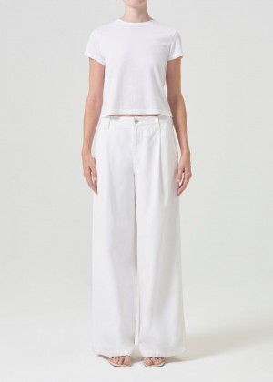 Jean Agolde Ellis Trouser Femme Milkshake | YKPLA-6081