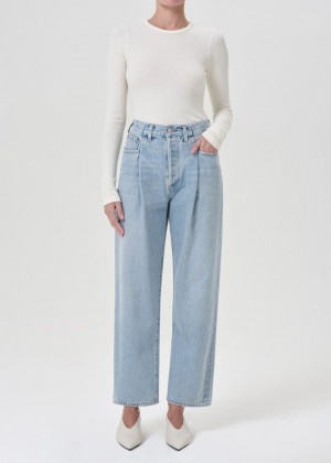 Jean Agolde Fold Waistband Jean Femme Sideline | GNOCS-7324