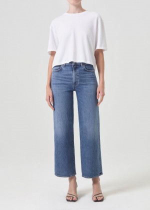 Jean Agolde Harper Crop Jean Femme Moor | LVQTE-4280