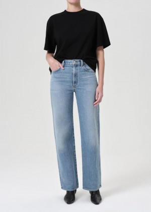 Jean Agolde Harper Straight Jean Stretch Femme Flash | XNCRT-1327