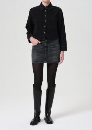 Jupes Agolde Alek Mini Femme Ditch | NQLUD-3461