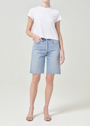 Short Agolde 90's Mid Rise Loose Short Femme Riptide | SDGJK-6320