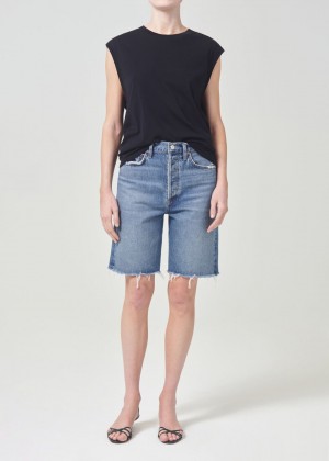 Short Agolde 90's Mid Rise Loose Short Femme Precision | XWDQC-2710