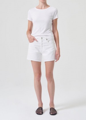 Short Agolde Parker Long Short Femme Dough | NDFRS-5721