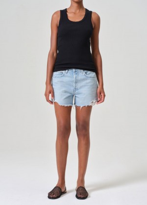 Short Agolde Parker Long Short Femme Twister | LEVAB-8617