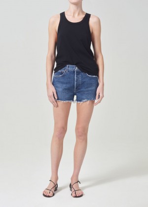 Short Agolde Parker Vintage Cut Off Short Femme Caution | FRTZW-3846