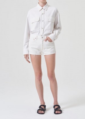 Short Agolde Parker Vintage Rolled Short Femme Fortune Cookie | EKXYS-8293