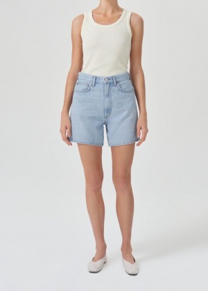 Short Agolde Stella High Rise Short Femme Innovate | KPEZJ-7286