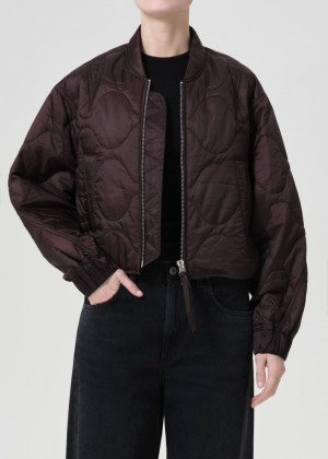 Vestes Agolde Iona Quilted Jacket Femme Infusion | UPIWZ-3529