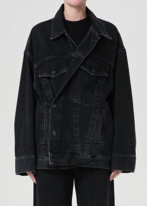 Vestes Agolde Reworked Wayne Jacket Femme Spider | FBKIQ-4036