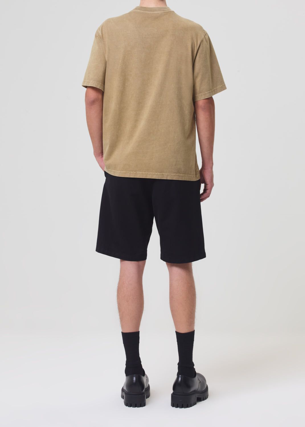 Chemises Agolde Asha Mock Neck Tee Homme Marron | NJYRX-5976
