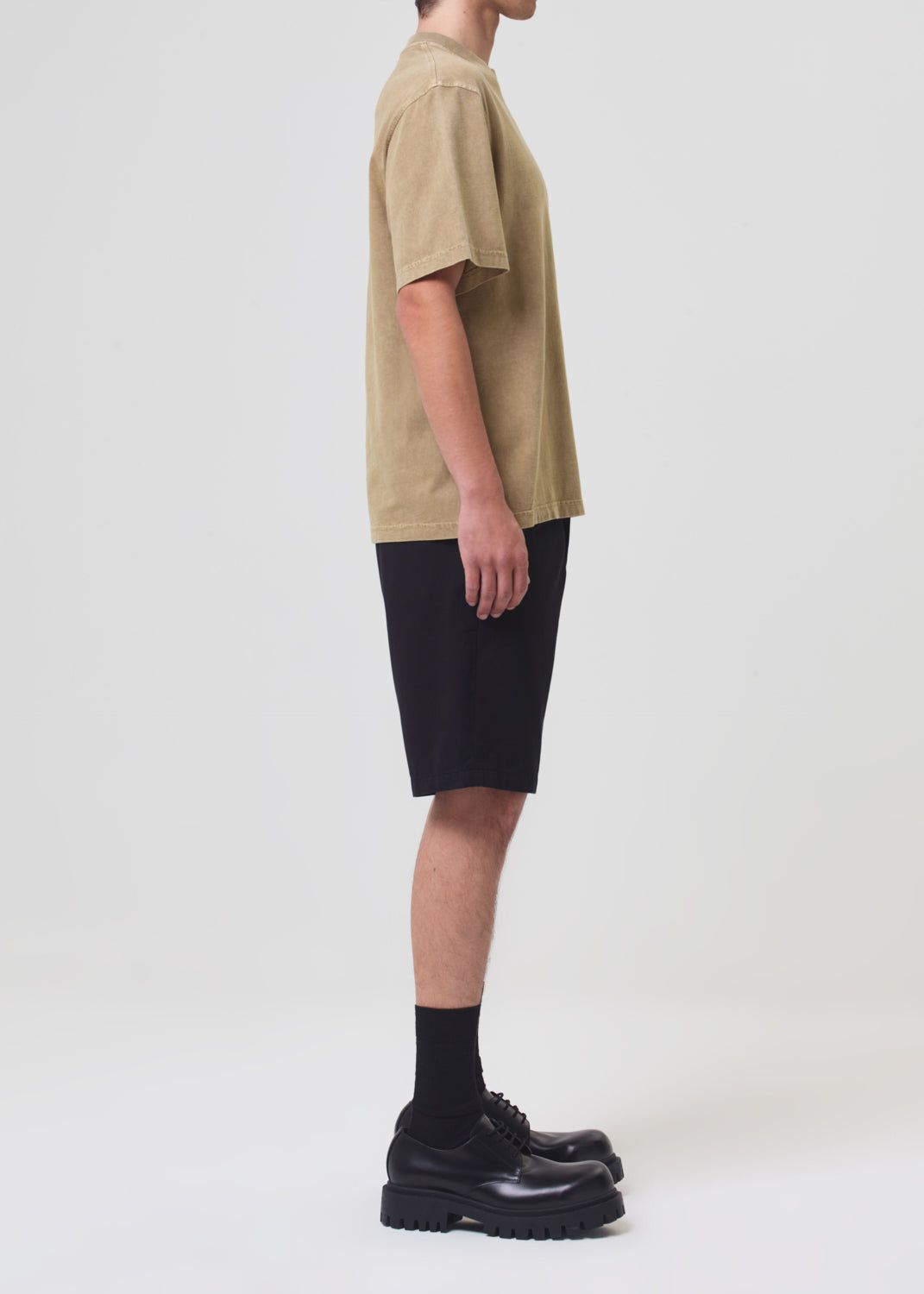 Chemises Agolde Asha Mock Neck Tee Homme Marron | NJYRX-5976