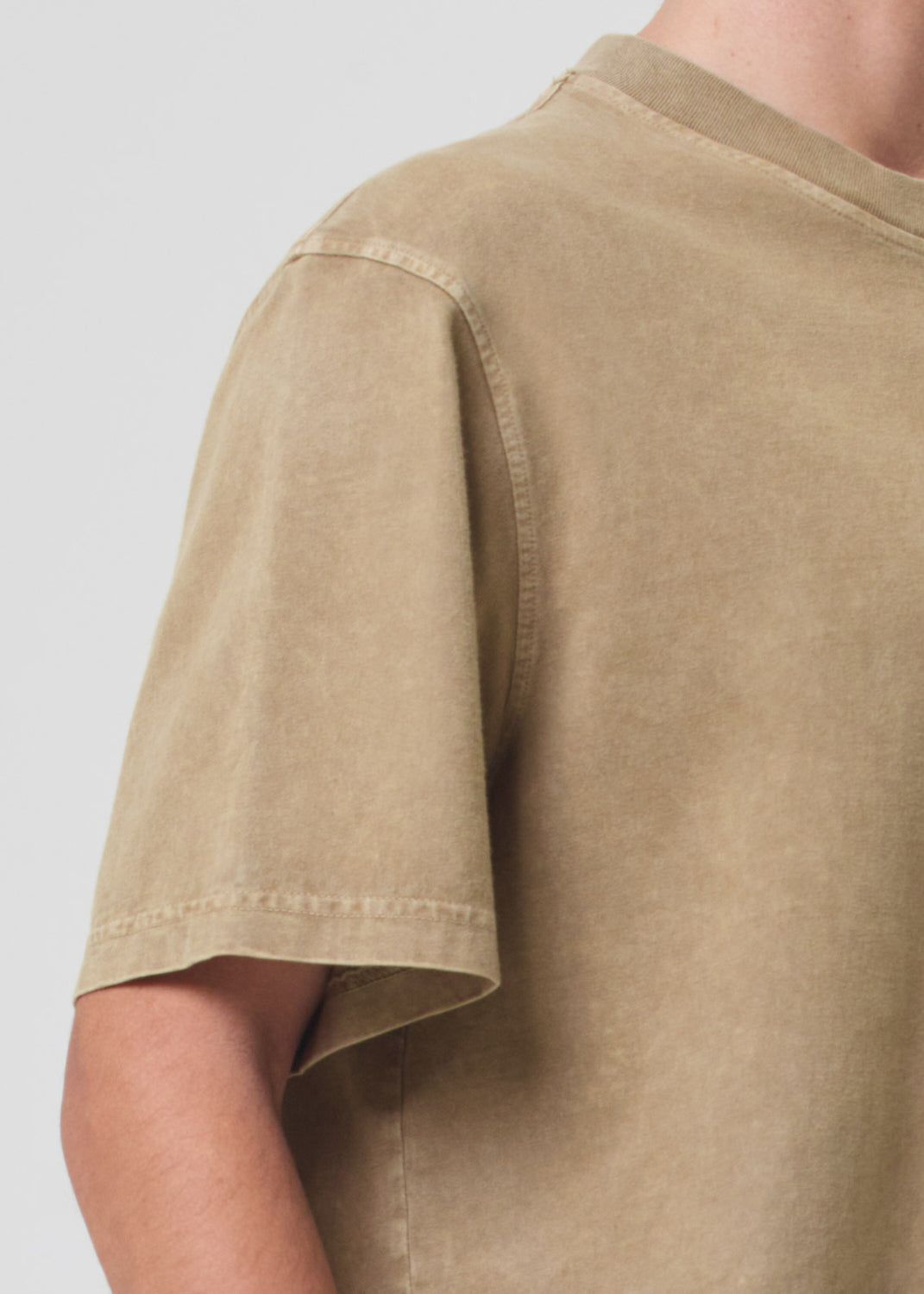 Chemises Agolde Asha Mock Neck Tee Homme Marron | NJYRX-5976