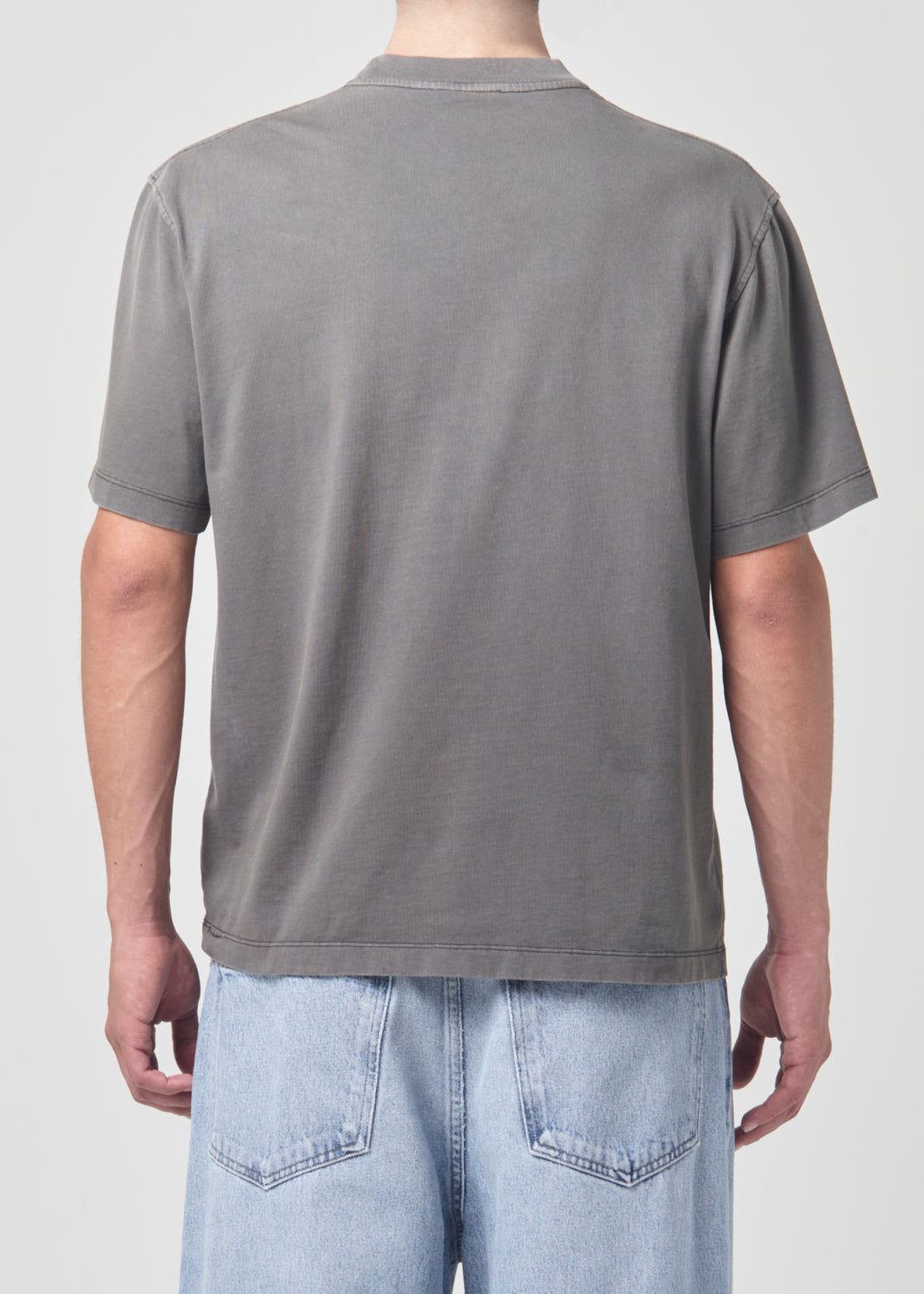 Chemises Agolde Asha Mock Neck Tee Homme Flint | WYNJO-6732