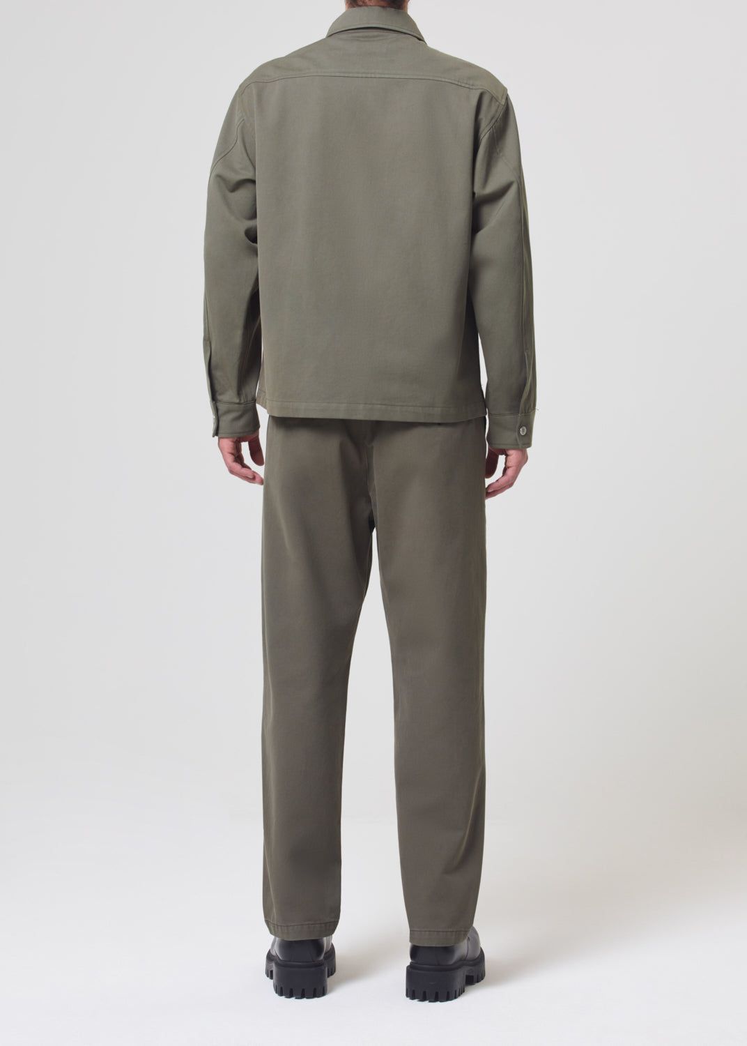 Chemises Agolde Atlas Zip Shirt Homme Moss | OLCUM-1890