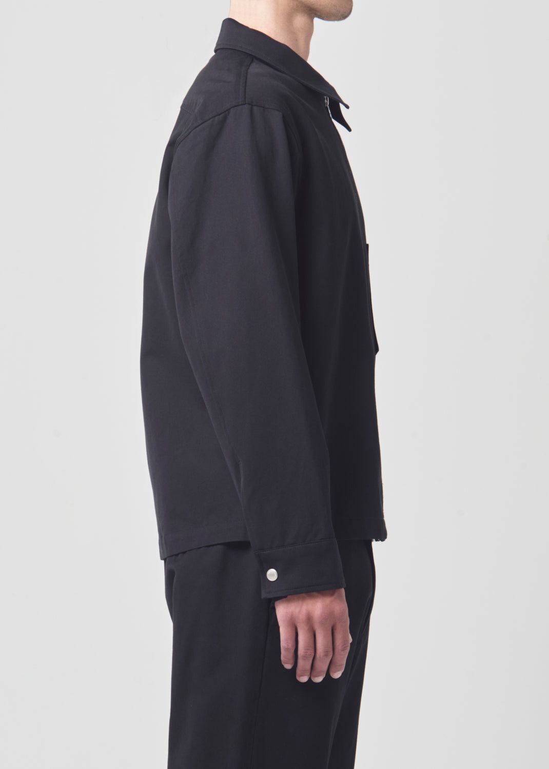 Chemises Agolde Atlas Zip Shirt Homme Noir | TGUVC-1287