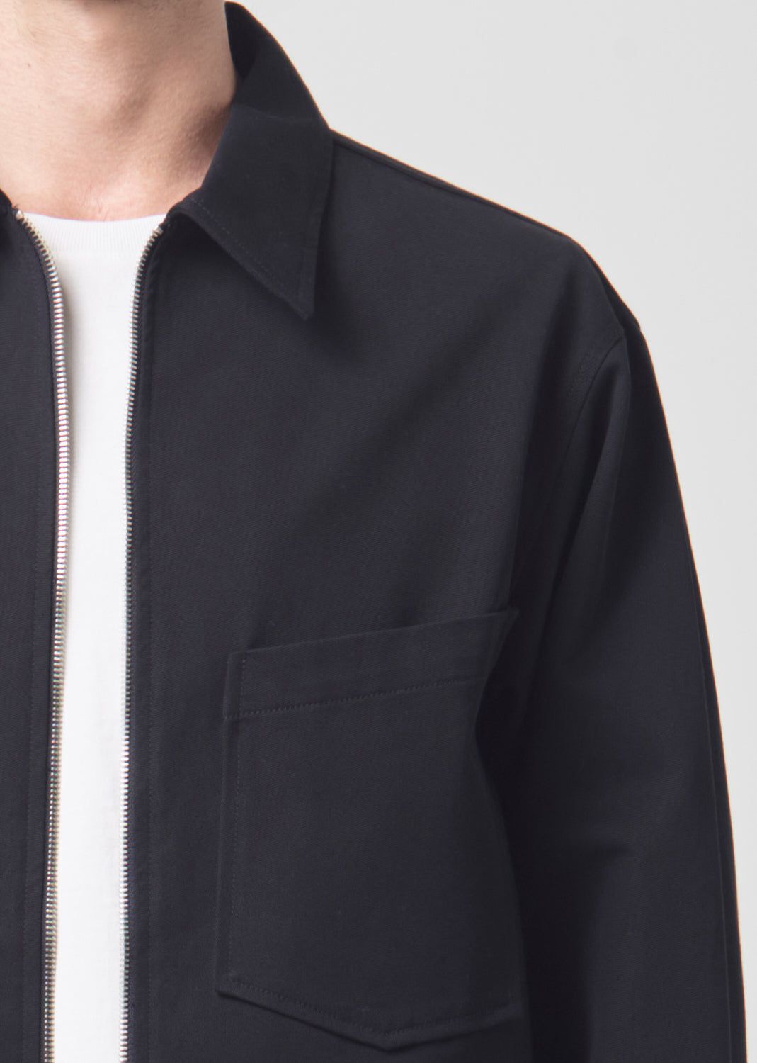Chemises Agolde Atlas Zip Shirt Homme Noir | TGUVC-1287