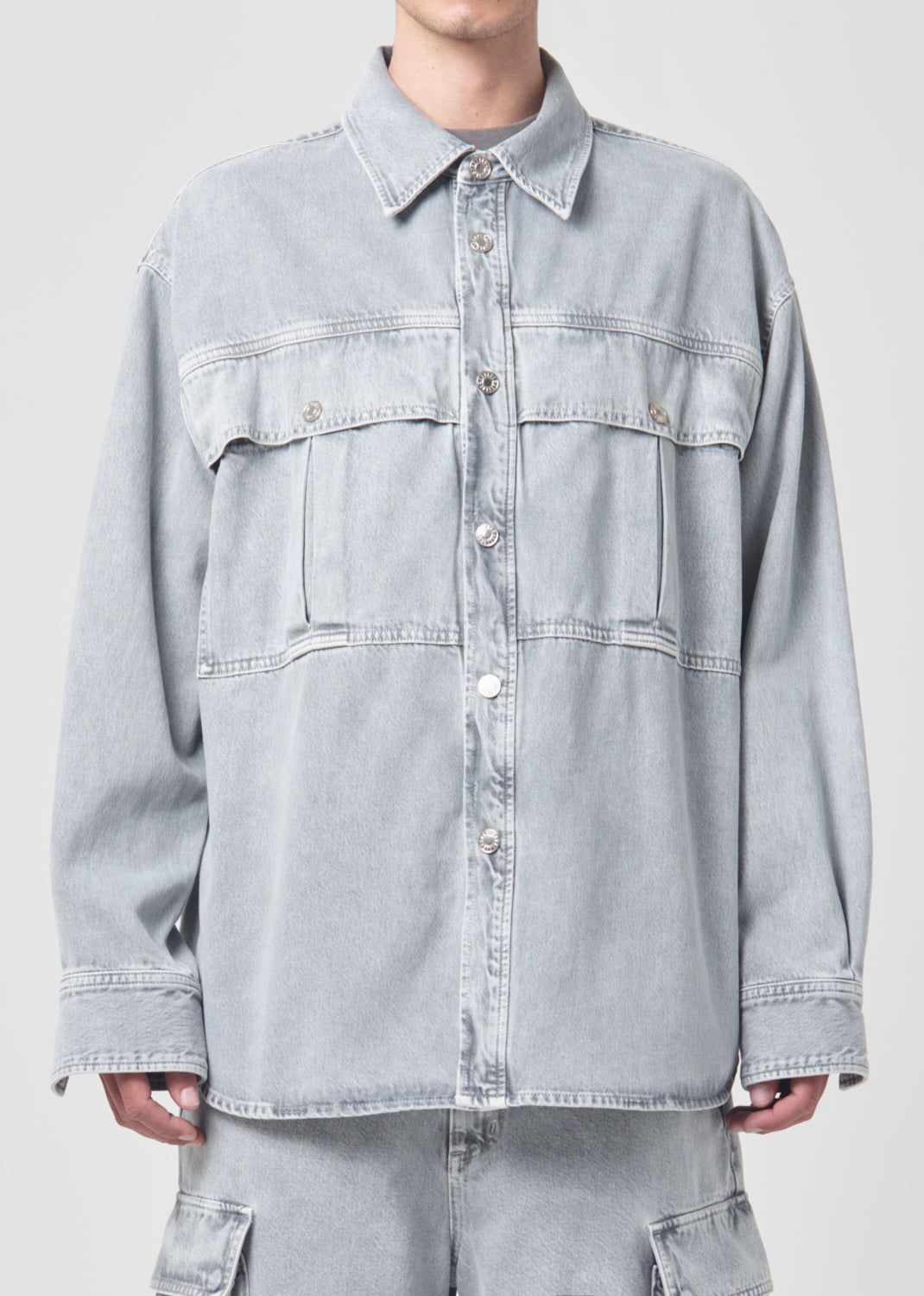 Chemises Agolde Axel Shirt Homme Tonic | FLDRY-2375