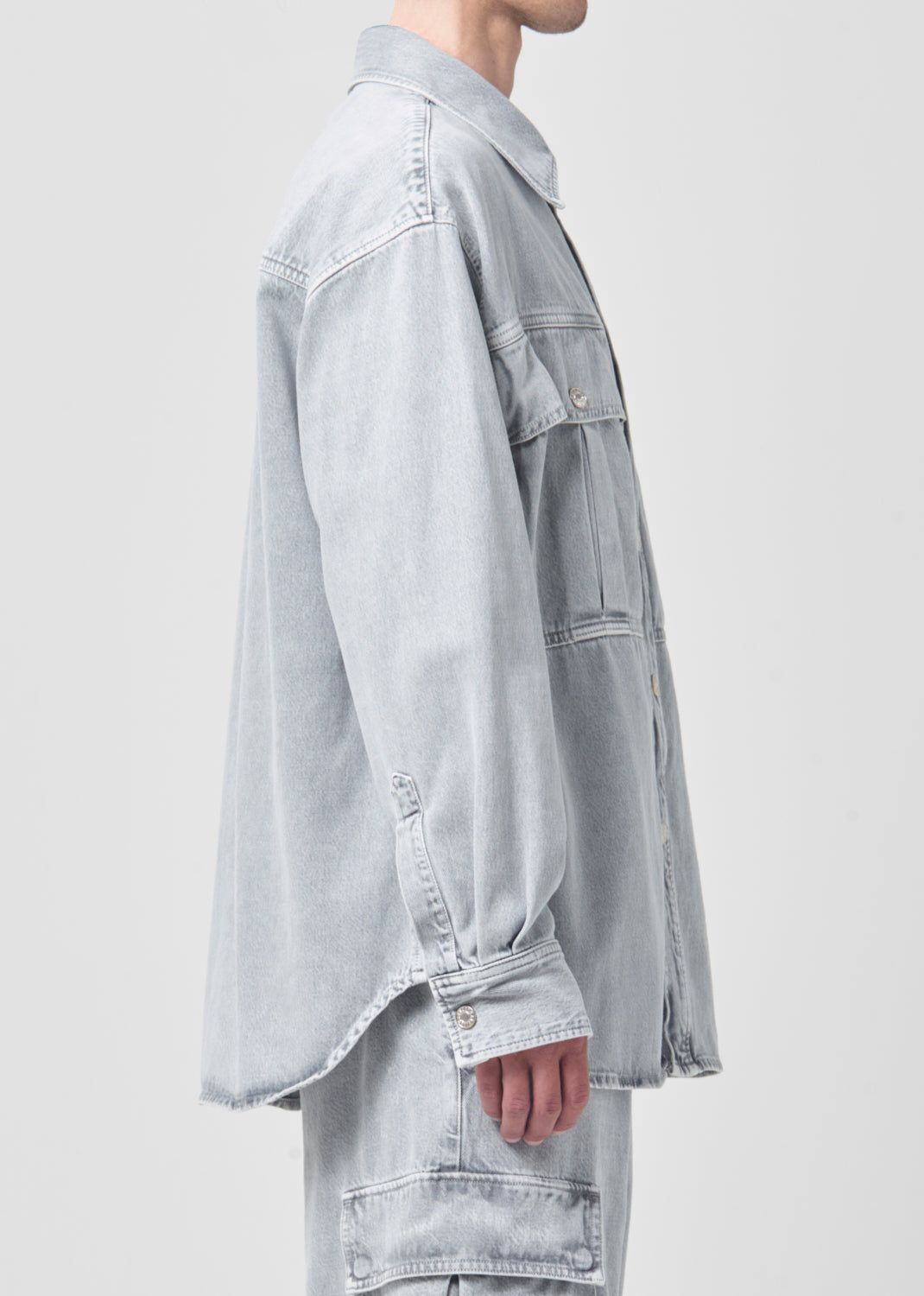 Chemises Agolde Axel Shirt Homme Tonic | FLDRY-2375
