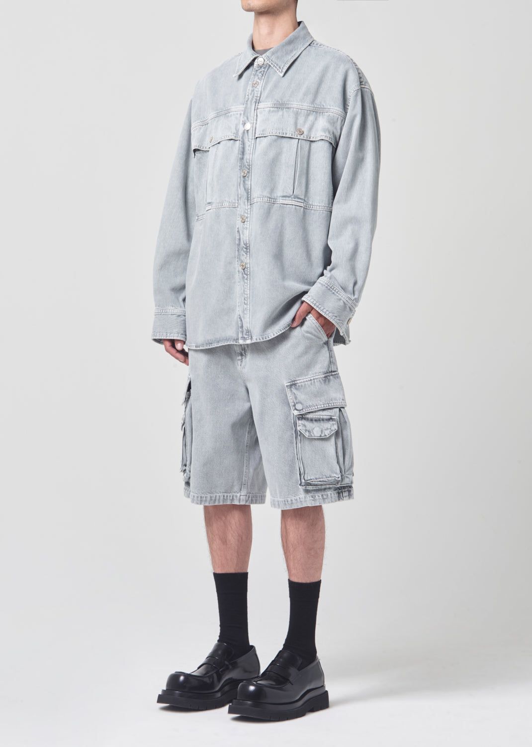 Chemises Agolde Axel Shirt Homme Tonic | FLDRY-2375