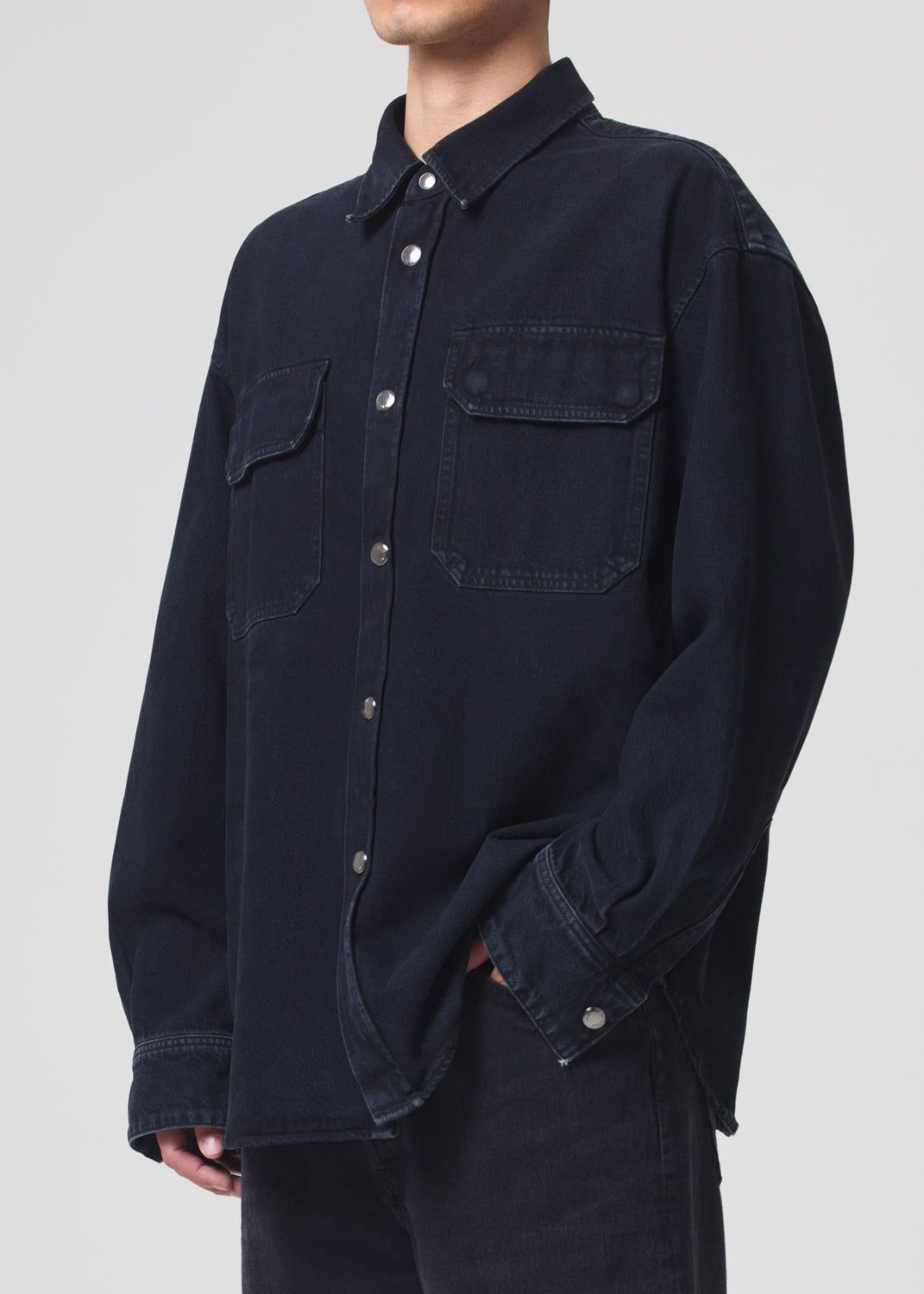 Chemises Agolde Camryn Shirt Homme Crushed | ALDYO-1052