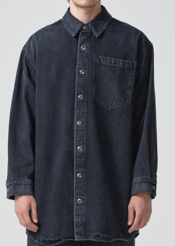 Chemises Agolde Lucas Shirt Homme Disappear | VLBMU-7425