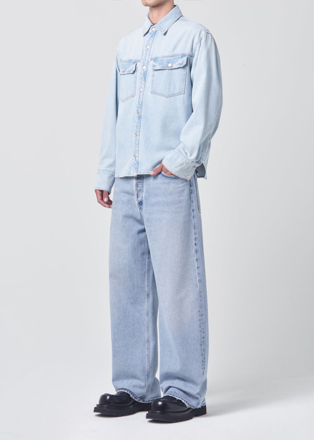 Chemises Agolde Lucian Shirt Homme Collins | RGSUH-8594