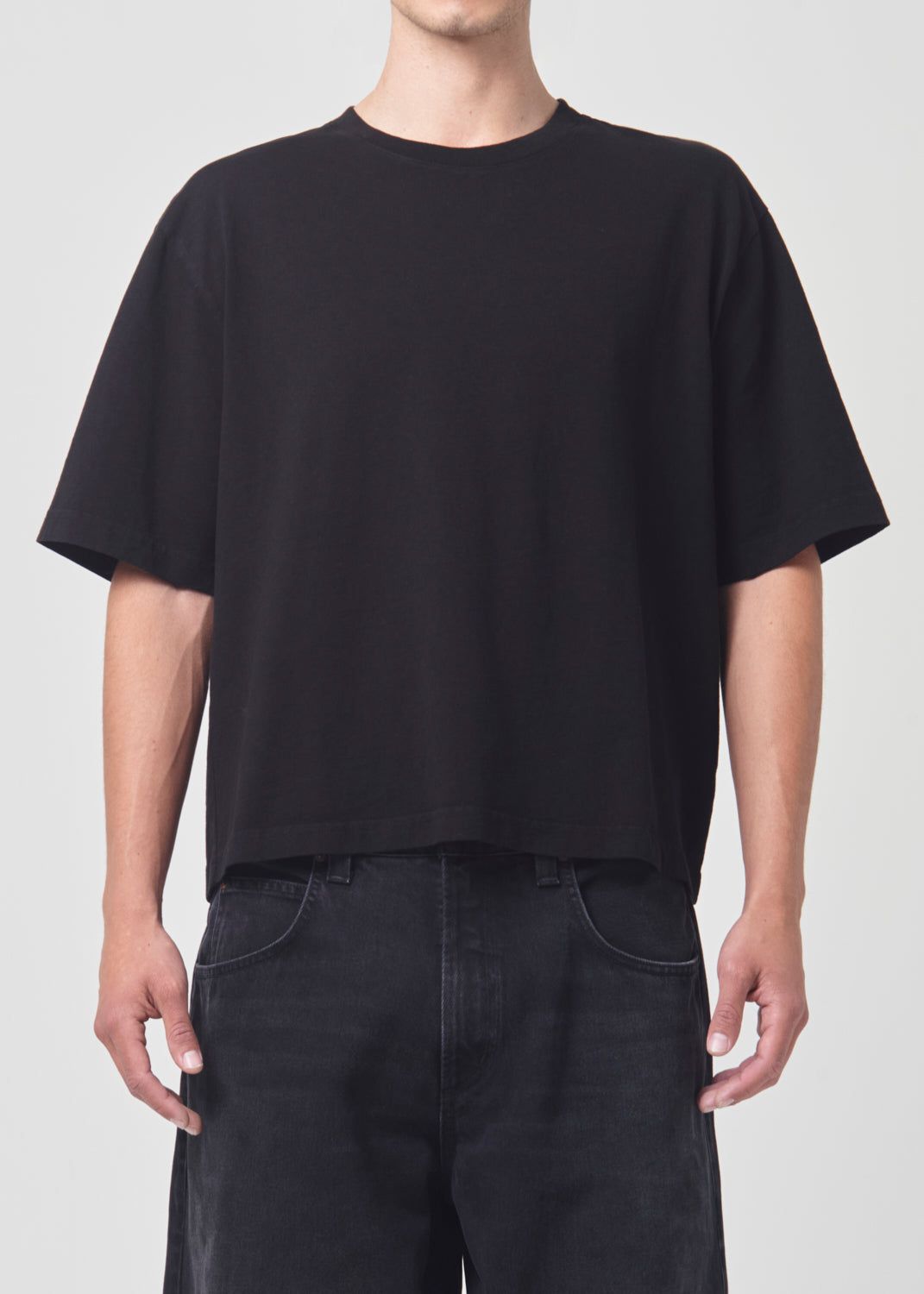 Chemises Agolde Marr Tee Homme Noir | SGTFQ-4967