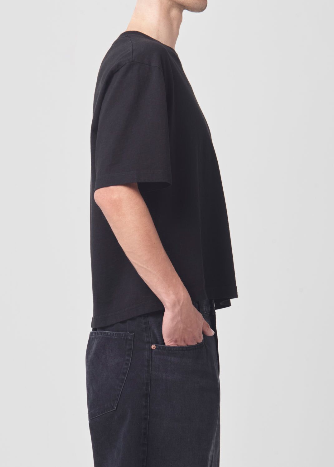 Chemises Agolde Marr Tee Homme Noir | SGTFQ-4967