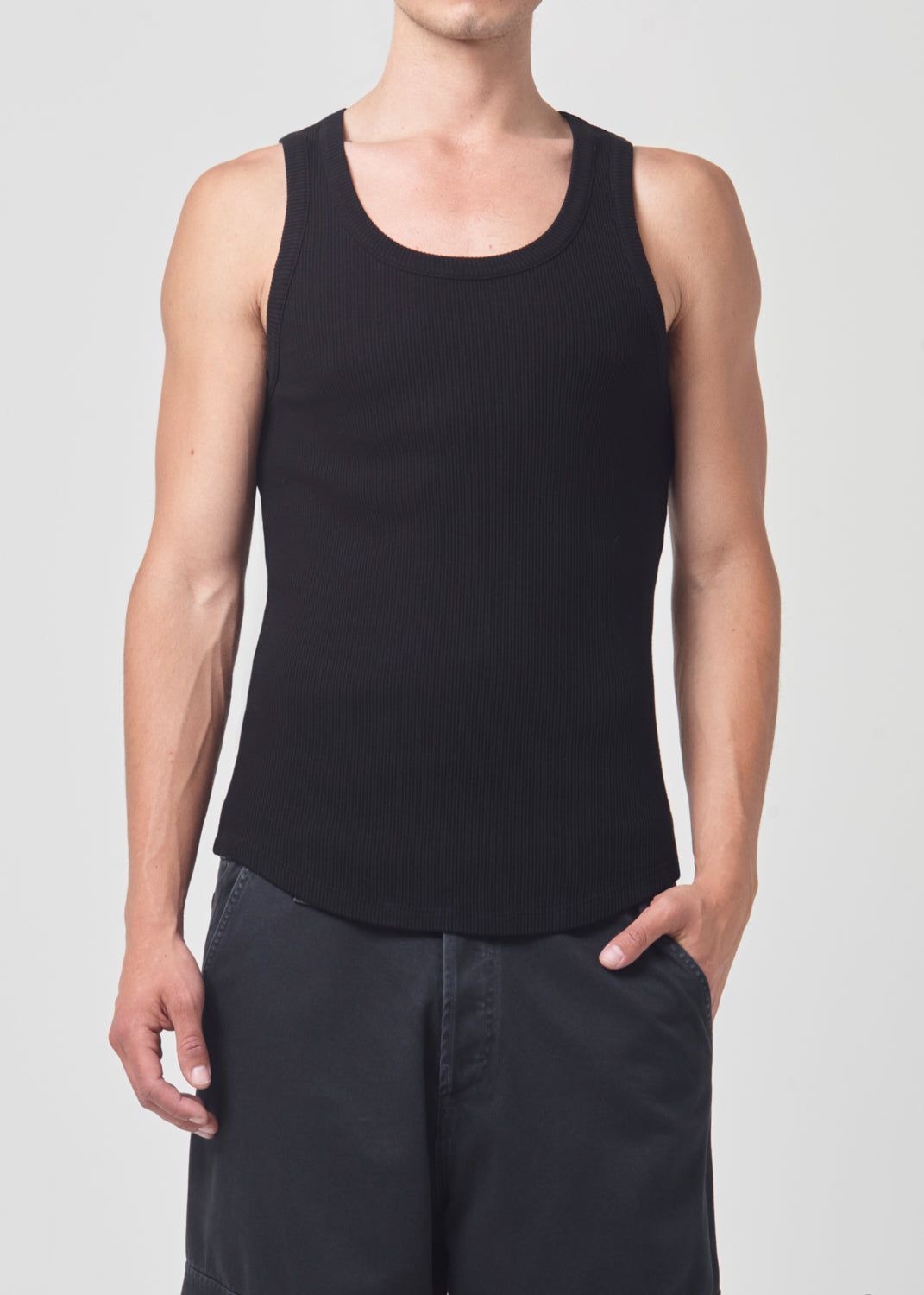 Chemises Agolde Morris Tank Homme Noir | KTAWS-1836