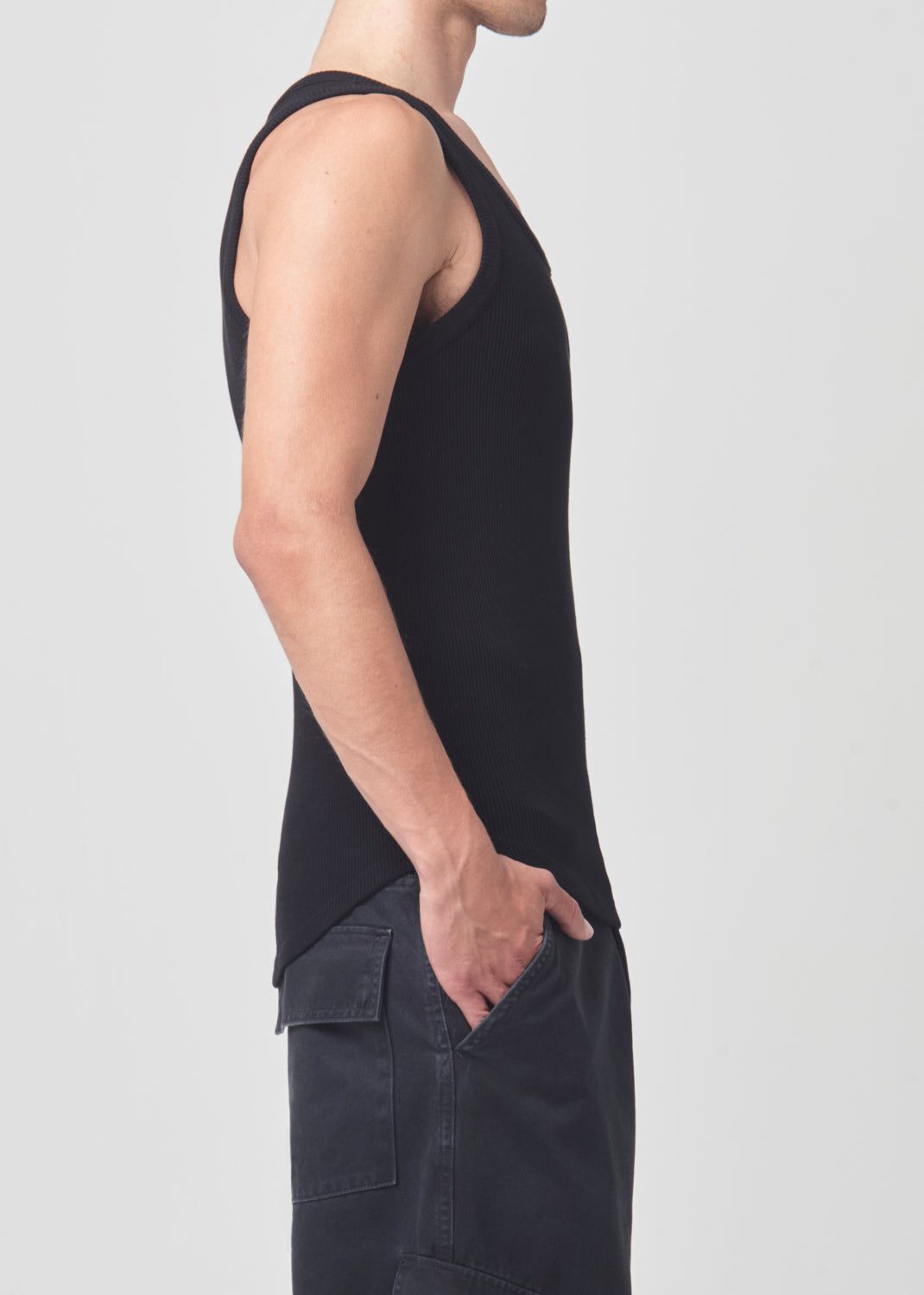 Chemises Agolde Morris Tank Homme Noir | KTAWS-1836
