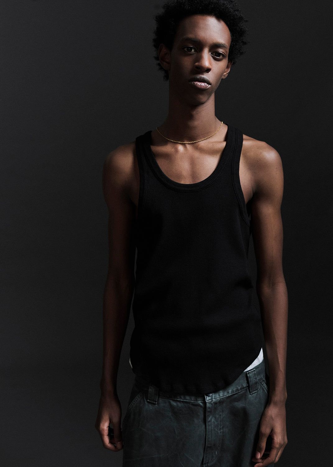 Chemises Agolde Morris Tank Homme Noir | KTAWS-1836
