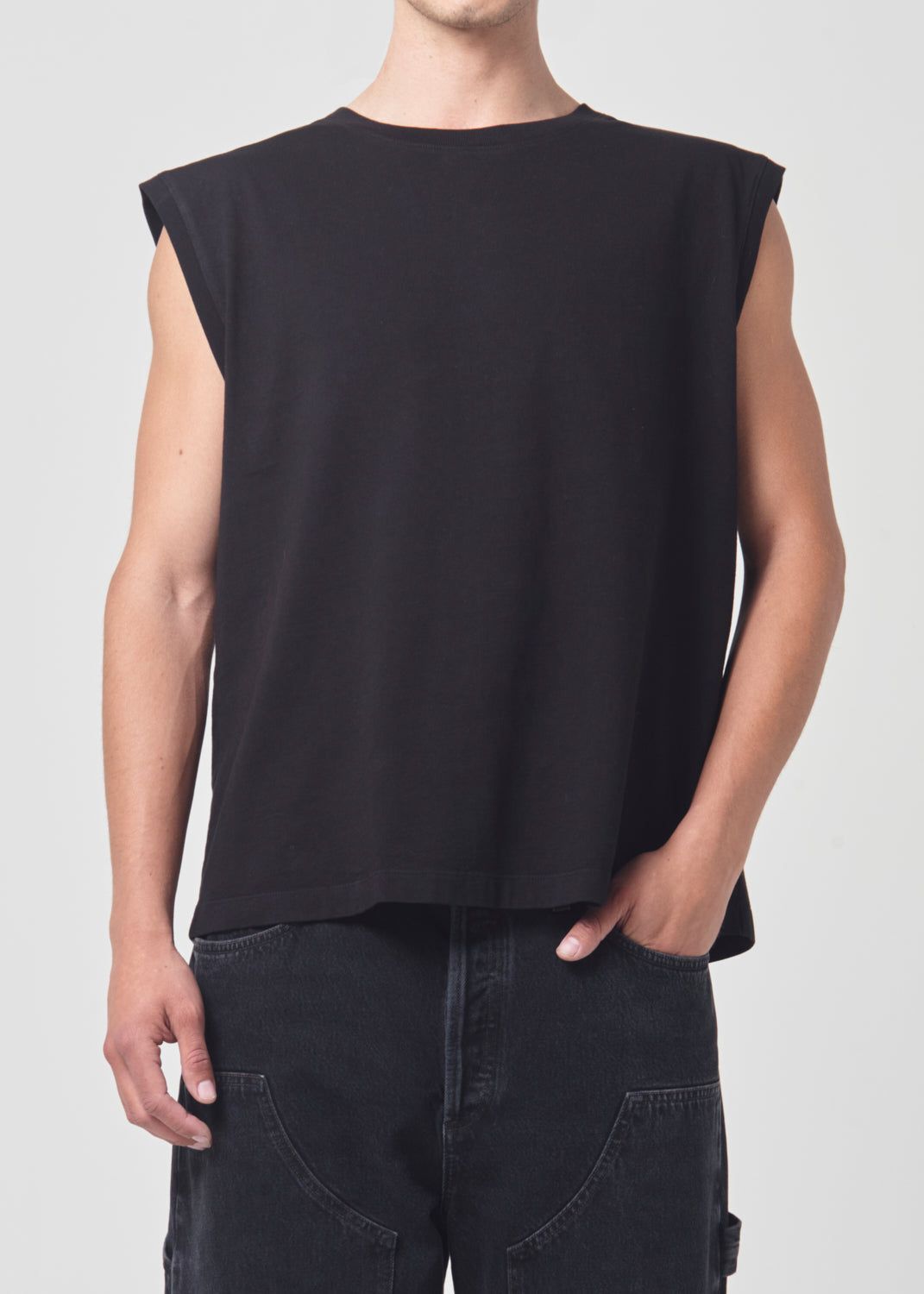 Chemises Agolde Seth Muscle Tee Homme Noir | QEXCG-1279