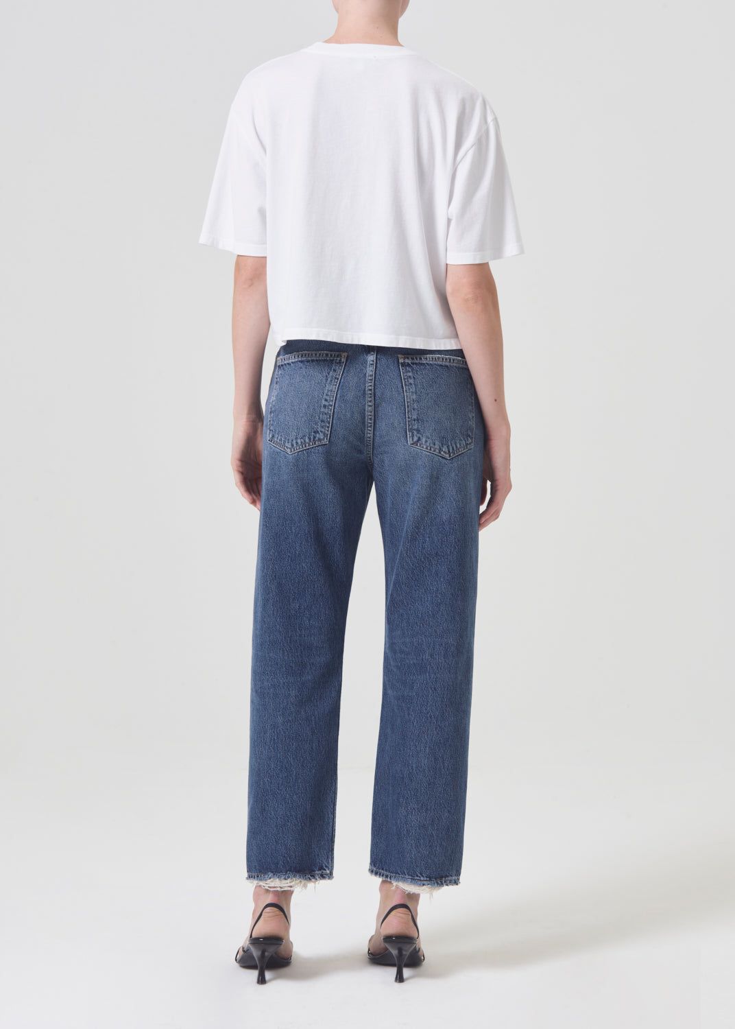 Denim Agolde 90's Crop Mid Rise Straight Femme Control | ROHBA-0659