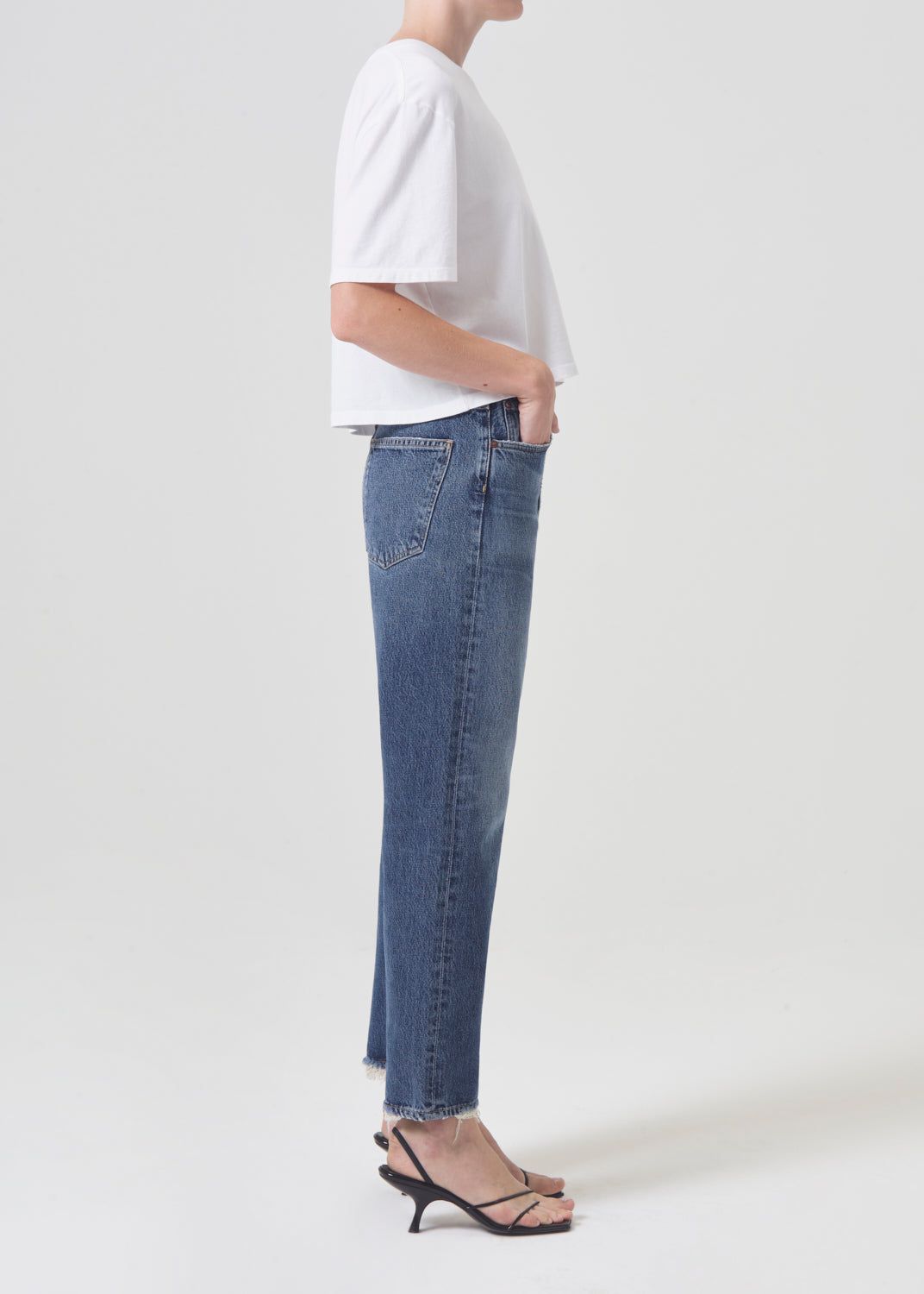 Denim Agolde 90's Crop Mid Rise Straight Femme Control | ROHBA-0659