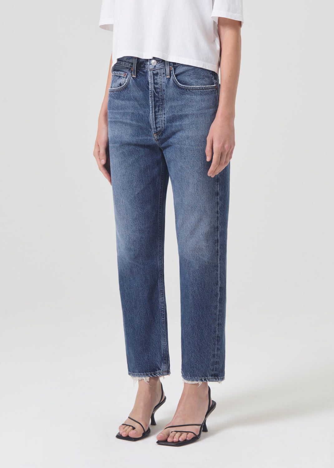 Denim Agolde 90's Crop Mid Rise Straight Femme Control | ROHBA-0659