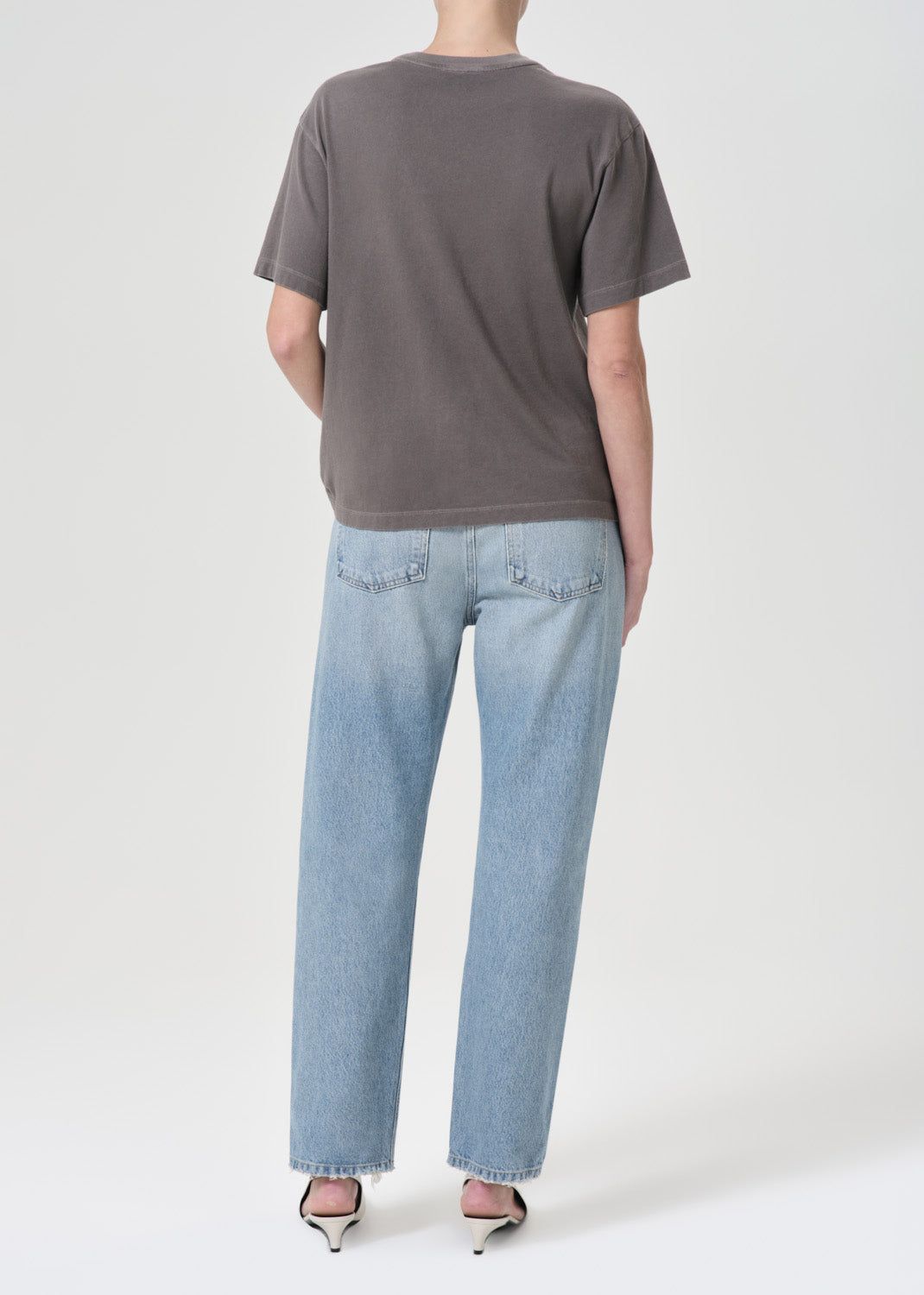 Denim Agolde 90's Mid Rise Straight Femme Threadbare | LMIHA-4529